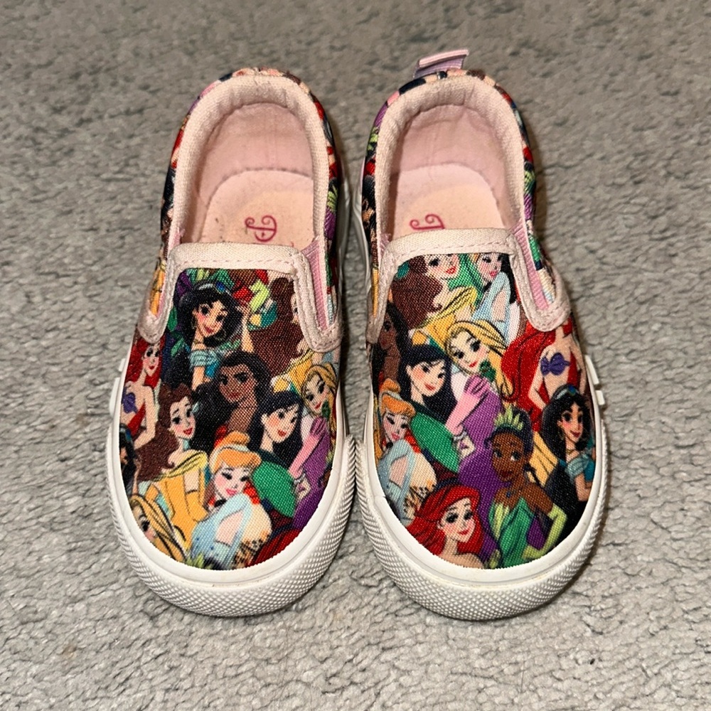 Ground UP Disney Princess Slip on Sneakers Toddler Girls size 6